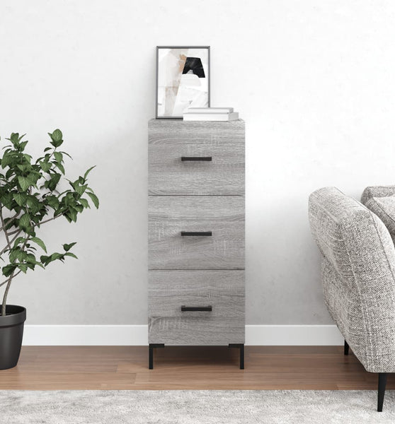 Sideboard Grau Sonoma 34,5x34x90 cm Holzwerkstoff