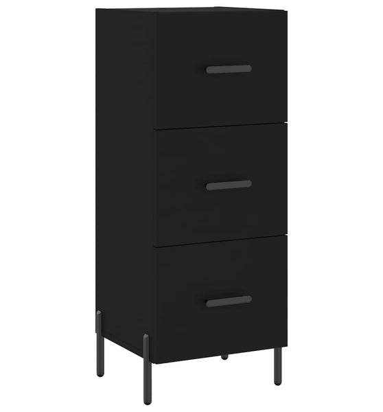 Sideboard Schwarz 34,5x34x90 cm Holzwerkstoff