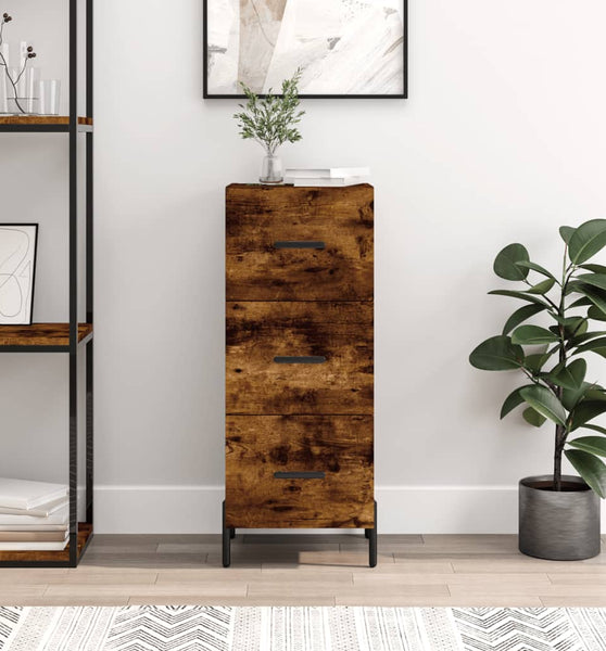 Sideboard Räuchereiche 34,5x34x90 cm Holzwerkstoff
