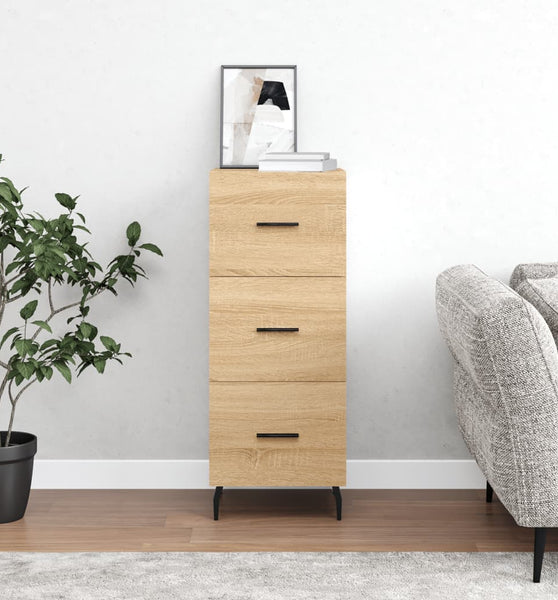 Sideboard Sonoma-Eiche 34,5x34x90 cm Holzwerkstoff