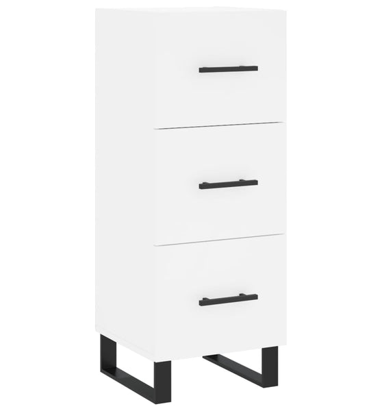 Sideboard Weiß 34,5x34x90 cm Holzwerkstoff