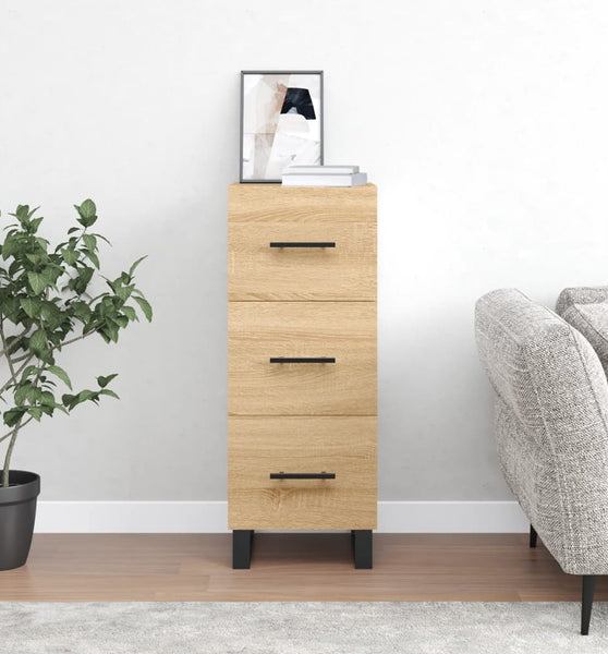 Sideboard Sonoma-Eiche 34,5x34x90 cm Holzwerkstoff