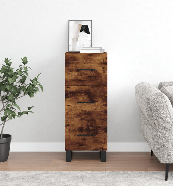 Sideboard Räuchereiche 34,5x34x90 cm Holzwerkstoff