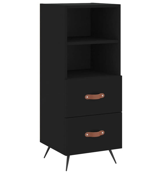 Sideboard Schwarz 34,5x34x90 cm Holzwerkstoff