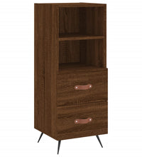 Sideboard Braun Eichen-Optik 34,5x34x90 cm Holzwerkstoff