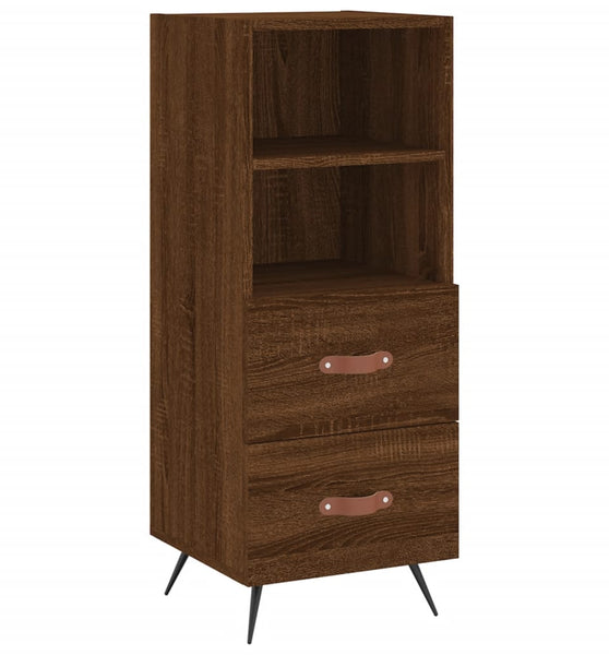 Sideboard Braun Eichen-Optik 34,5x34x90 cm Holzwerkstoff
