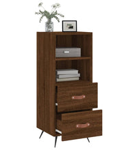 Sideboard Braun Eichen-Optik 34,5x34x90 cm Holzwerkstoff