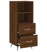 Sideboard Braun Eichen-Optik 34,5x34x90 cm Holzwerkstoff