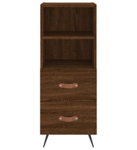 Sideboard Braun Eichen-Optik 34,5x34x90 cm Holzwerkstoff
