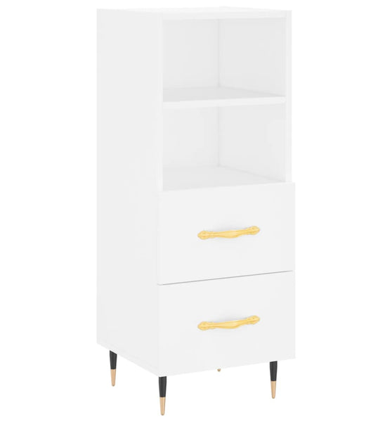 Sideboard Weiß 34,5x34x90 cm Holzwerkstoff