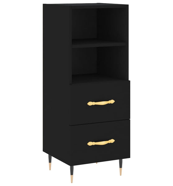 Sideboard Schwarz 34,5x34x90 cm Holzwerkstoff