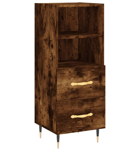 Sideboard Räuchereiche 34,5x34x90 cm Holzwerkstoff