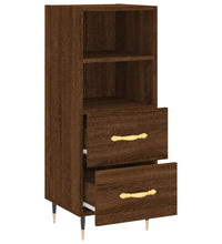 Sideboard Braun Eichen-Optik 34,5x34x90 cm Holzwerkstoff