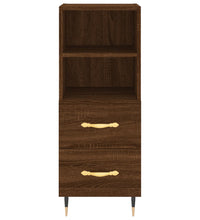 Sideboard Braun Eichen-Optik 34,5x34x90 cm Holzwerkstoff