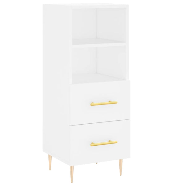 Sideboard Weiß 34,5x34x90 cm Holzwerkstoff