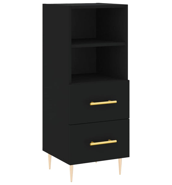 Sideboard Schwarz 34,5x34x90 cm Holzwerkstoff