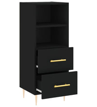 Sideboard Schwarz 34,5x34x90 cm Holzwerkstoff