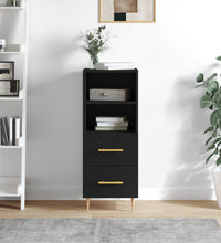 Sideboard Schwarz 34,5x34x90 cm Holzwerkstoff