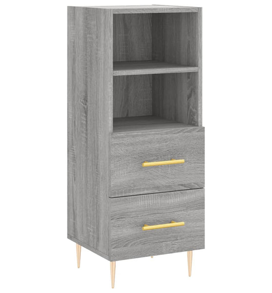 Sideboard Grau Sonoma 34,5x34x90 cm Holzwerkstoff