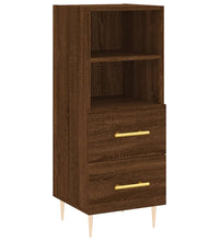 Sideboard Braun Eichen-Optik 34,5x34x90 cm Holzwerkstoff