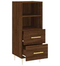 Sideboard Braun Eichen-Optik 34,5x34x90 cm Holzwerkstoff