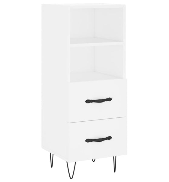 Sideboard Weiß 34,5x34x90 cm Holzwerkstoff