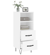 Sideboard Weiß 34,5x34x90 cm Holzwerkstoff