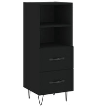 Sideboard Schwarz 34,5x34x90 cm Holzwerkstoff