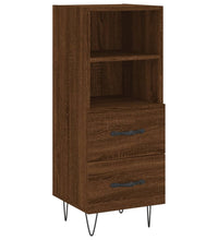 Sideboard Braun Eichen-Optik 34,5x34x90 cm Holzwerkstoff
