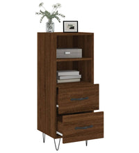 Sideboard Braun Eichen-Optik 34,5x34x90 cm Holzwerkstoff