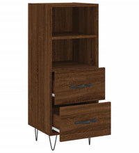 Sideboard Braun Eichen-Optik 34,5x34x90 cm Holzwerkstoff