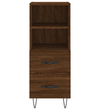 Sideboard Braun Eichen-Optik 34,5x34x90 cm Holzwerkstoff