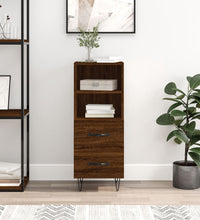 Sideboard Braun Eichen-Optik 34,5x34x90 cm Holzwerkstoff