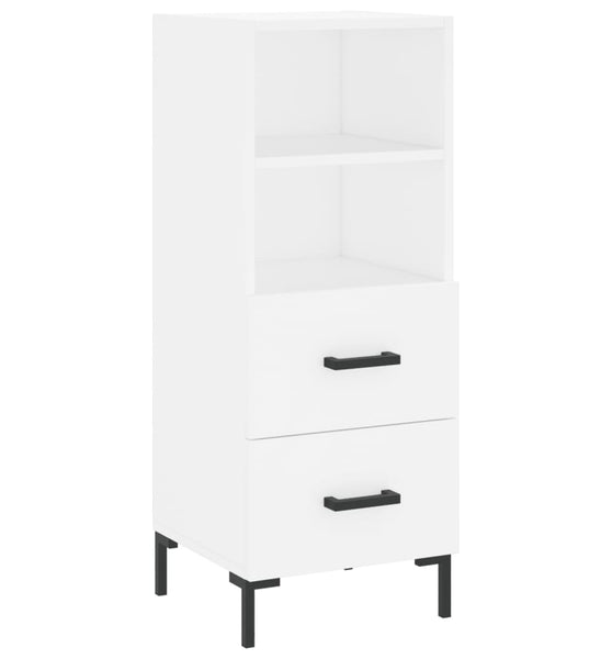 Sideboard Weiß 34,5x34x90 cm Holzwerkstoff