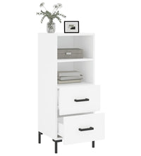 Sideboard Weiß 34,5x34x90 cm Holzwerkstoff