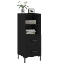 Sideboard Schwarz 34,5x34x90 cm Holzwerkstoff