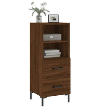 Sideboard Braun Eichen-Optik 34,5x34x90 cm Holzwerkstoff