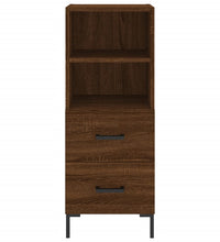 Sideboard Braun Eichen-Optik 34,5x34x90 cm Holzwerkstoff