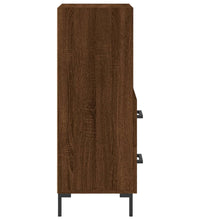 Sideboard Braun Eichen-Optik 34,5x34x90 cm Holzwerkstoff