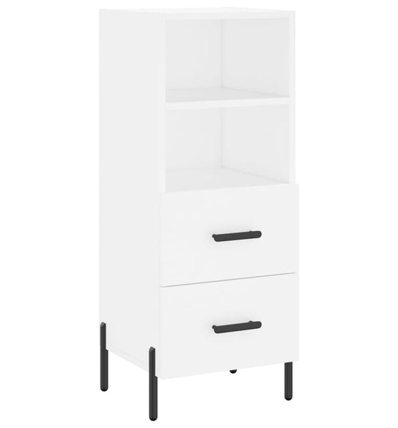 Sideboard Weiß 34,5x34x90 cm Holzwerkstoff