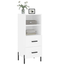Sideboard Weiß 34,5x34x90 cm Holzwerkstoff