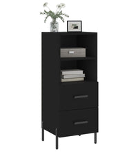 Sideboard Schwarz 34,5x34x90 cm Holzwerkstoff