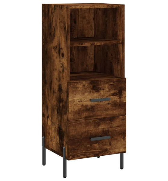 Sideboard Räuchereiche 34,5x34x90 cm Holzwerkstoff
