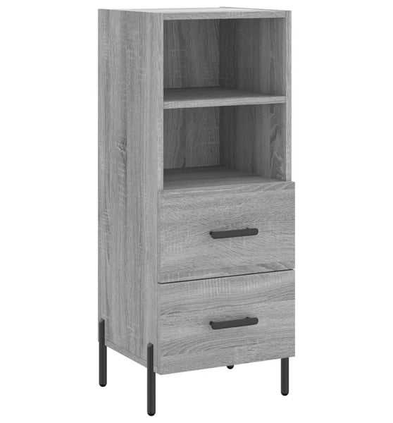 Sideboard Grau Sonoma 34,5x34x90 cm Holzwerkstoff