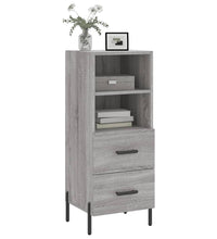 Sideboard Grau Sonoma 34,5x34x90 cm Holzwerkstoff