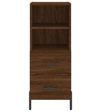 Sideboard Braun Eichen-Optik 34,5x34x90 cm Holzwerkstoff