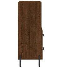 Sideboard Braun Eichen-Optik 34,5x34x90 cm Holzwerkstoff