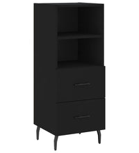 Sideboard Schwarz 34,5x34x90 cm Holzwerkstoff