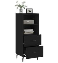 Sideboard Schwarz 34,5x34x90 cm Holzwerkstoff