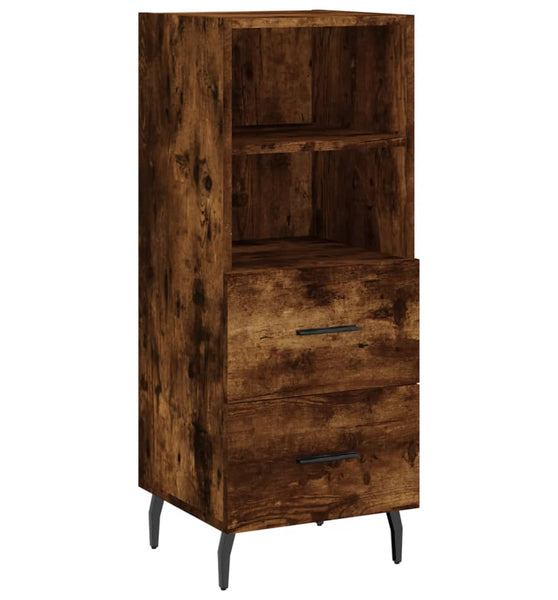 Sideboard Räuchereiche 34,5x34x90 cm Holzwerkstoff